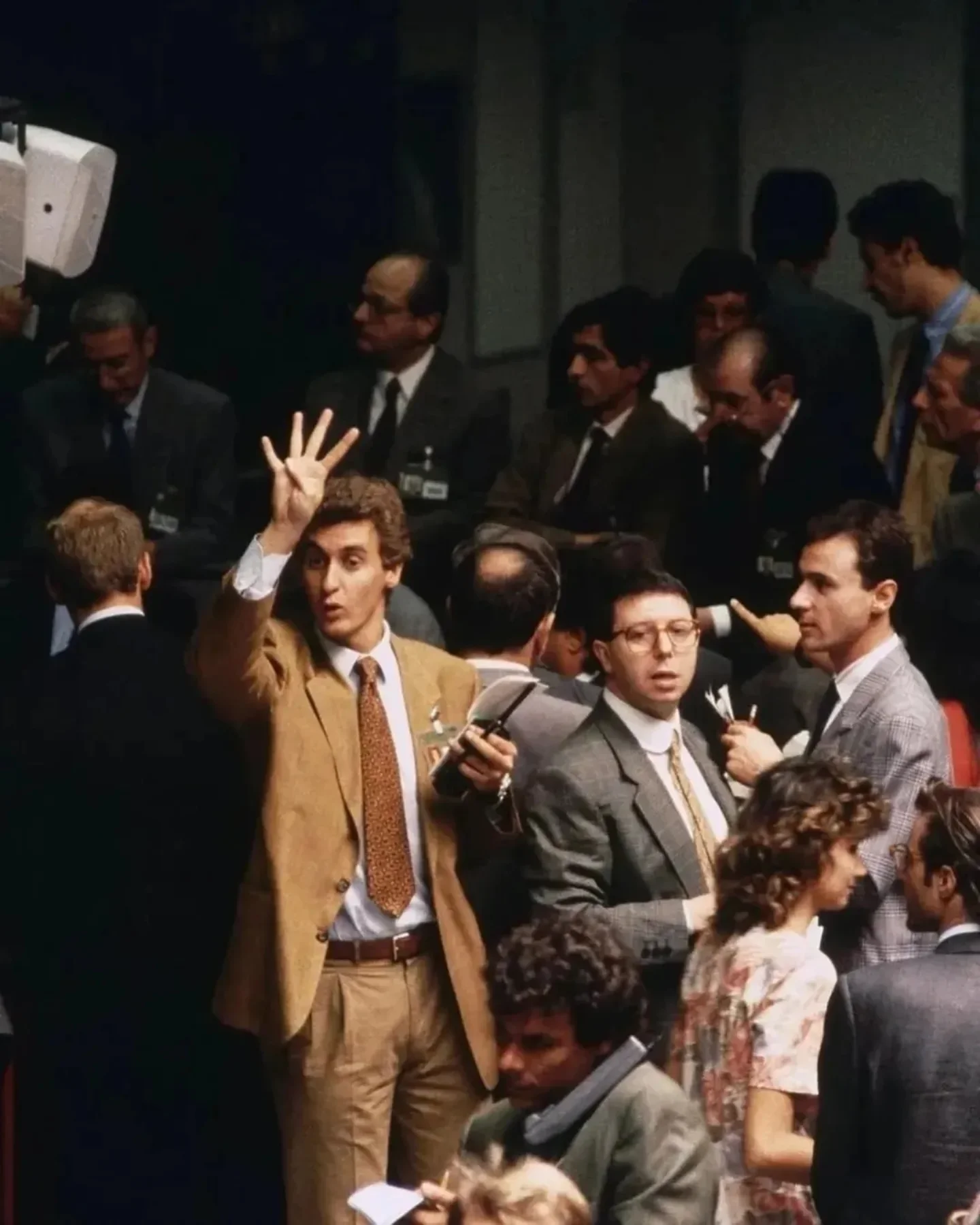 Trader on the floor